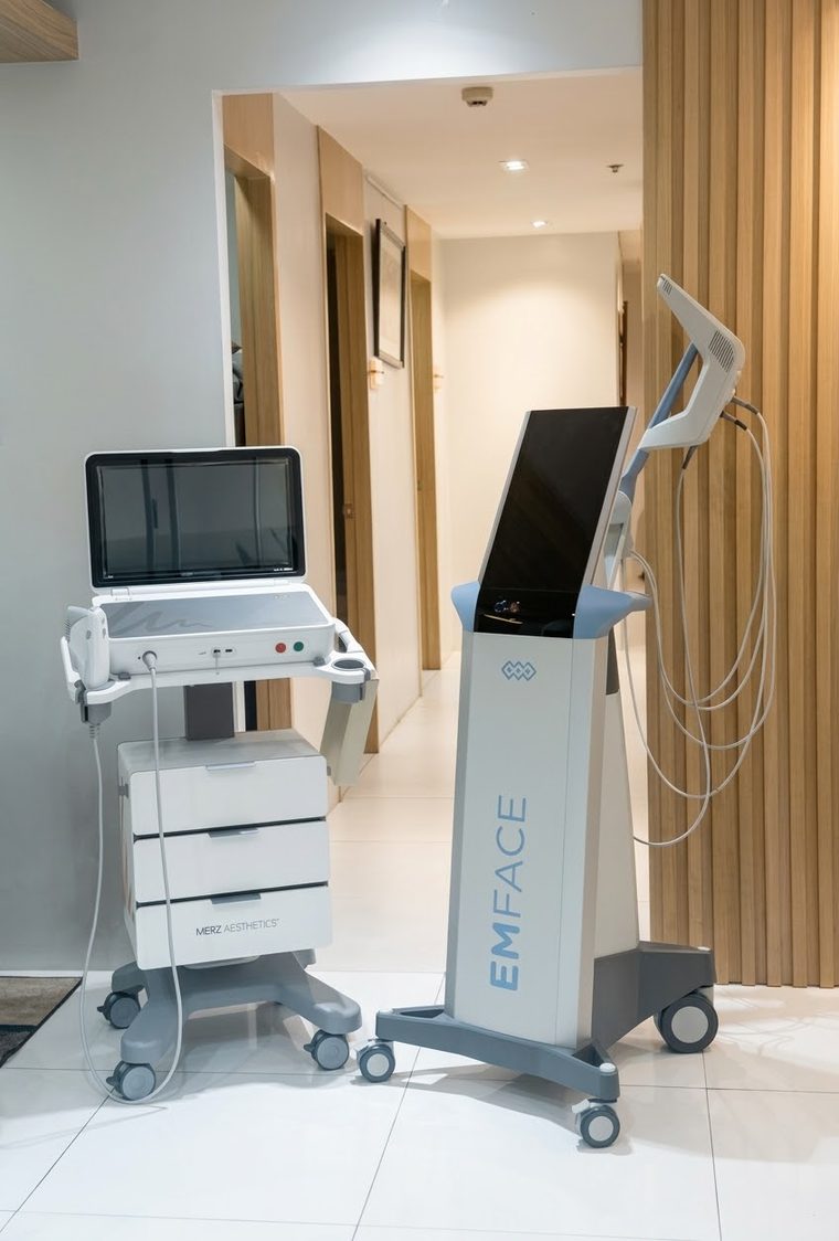 Ultherapy PRIME and EmFace devices at Skinstitute in Quezon City.