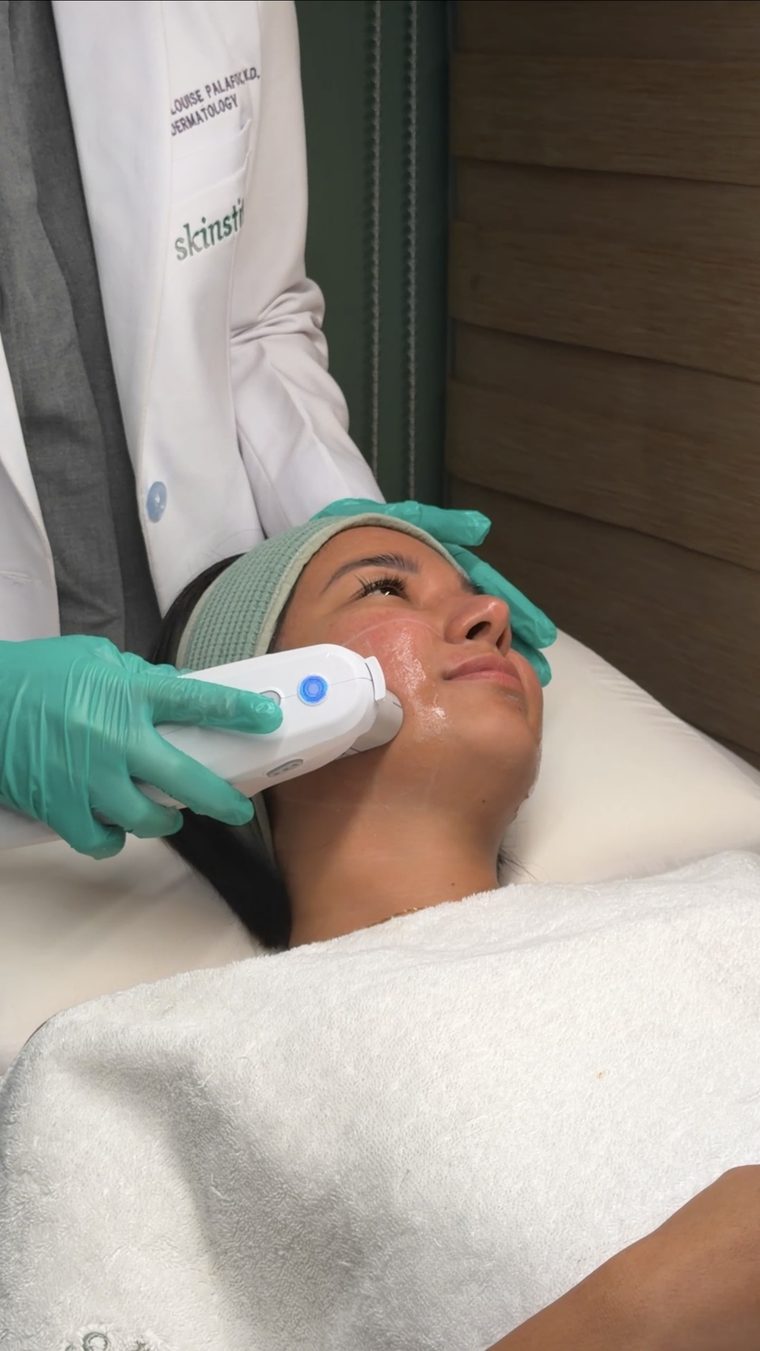Patient receiving Ultherapy PRIME treatment at Skinstitute in Quezon City.